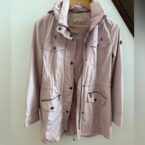 Michael Kors blush pink anorak jacket with hood. Size medium. Worn once